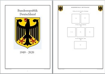 Vordruckblätter BRD 1949-2020 auf CD in WORD/PDF