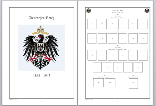 Vordruckblätter Deutsches Reich auf CD in WORD/PDF