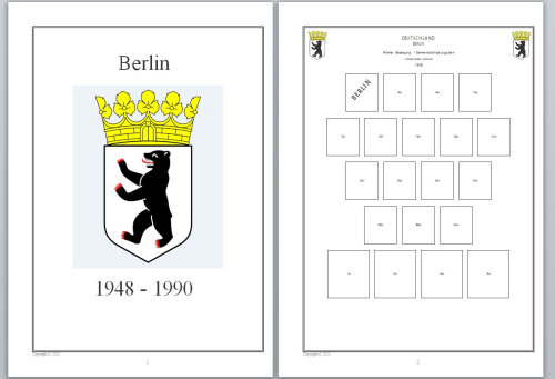 Vordruckblätter Berlin 1948-1990 auf CD in WORD und PDF