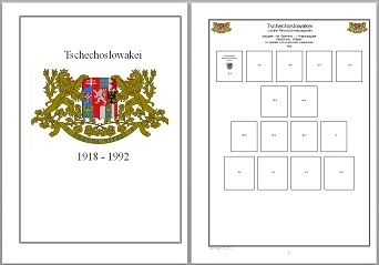 Vordruckblätter Tschechoslowakei 1918 - 1992 auf CD in WORD und PDF