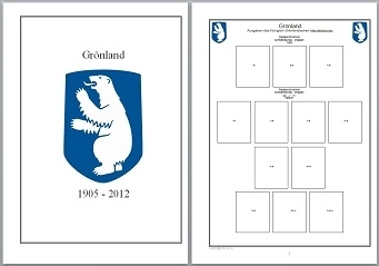 Vordruckblätter Grönland 1905-2012 auf CD in WORD und PDF