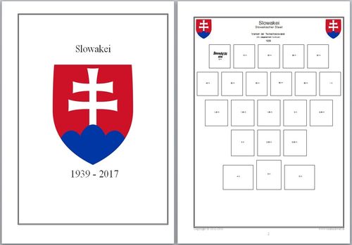 Vordruckblätter Slowakei 1939-2017 auf CD in WORD und PDF