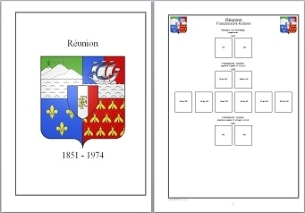 Vordruckblätter Réunion 1851-1974 (Frankreich) auf CD in WORD und PDF