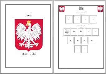 Vordruckblätter Polen (Teil-1) 1860-1980 auf CD in WORD und PDF