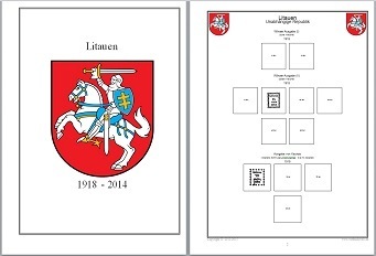 Vordruckblätter Litauen 1918-2014 auf CD in WORD und PDF