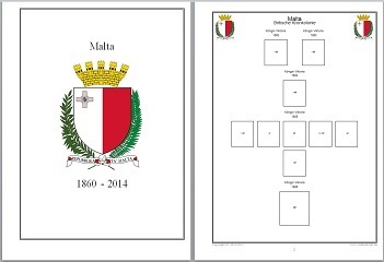 Vordruckblätter Malta von 1860 - 2014 auf CD in WORD und PDF