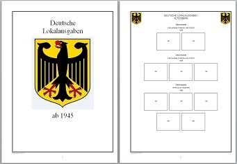 Vordruckblätter Deutsche Lokalausgaben ab 1945 auf CD in WORD/PDF