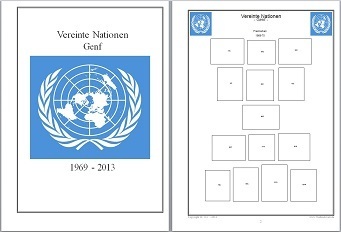 Vordruckblätter Vereinte Nationen Genf von 1969 - 2013 auf CD in WORD und PDF