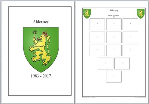Vordruckblätter Alderney von 1983 - 2017 auf CD in WORD und PDF