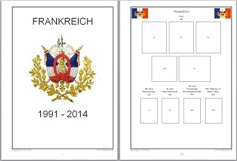 Vordruckblätter Frankreich Teil2 1991 - 2014 auf CD in WORD und PDF
