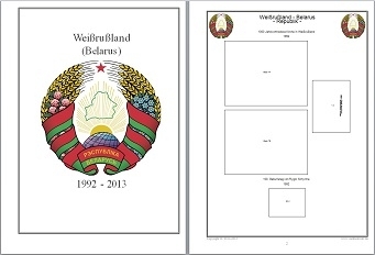 Vordruckblätter Weißrussland 1992-2013 auf CD in WORD und PDF