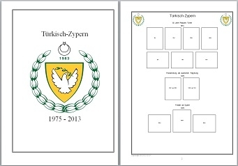 Vordruckblätter Türkisch-Zypern 1975 - 2013 auf CD in WORD und PDF