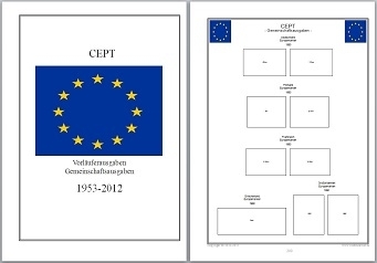 Vordruckblätter CEPT 1953 - 2012 auf CD in WORD und PDF