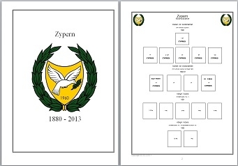 Vordruckblätter Zypern von 1880 - 2013 auf CD in WORD und PDF