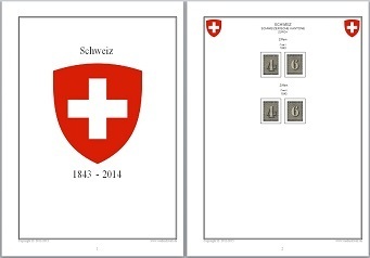 Vordruckblätter Schweiz 1843 - 2014 mit Bildern auf CD in WORD/PDF