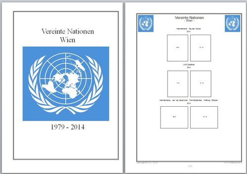 Vereinte Nation Wien 2014 Ergänzungsblätter